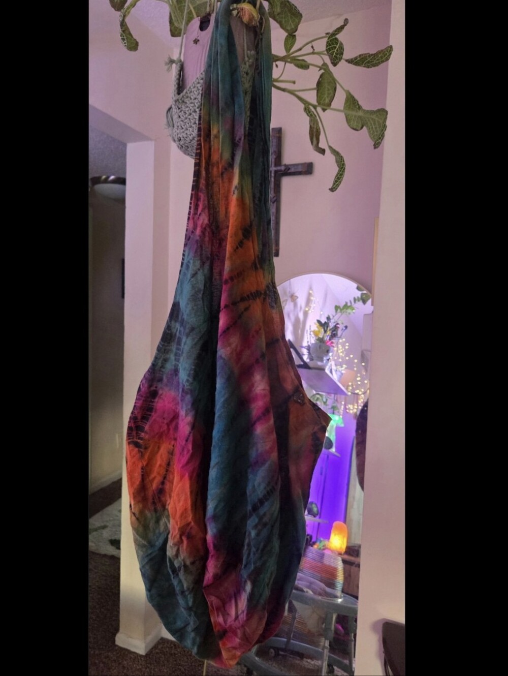 Vintage Tie-Dyed Oversized Purse. Very Sturdy. Purchased In 2005 at The Golden T